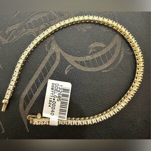 Elegant Diamond 💎 Tennis and 14K gold Bracelet